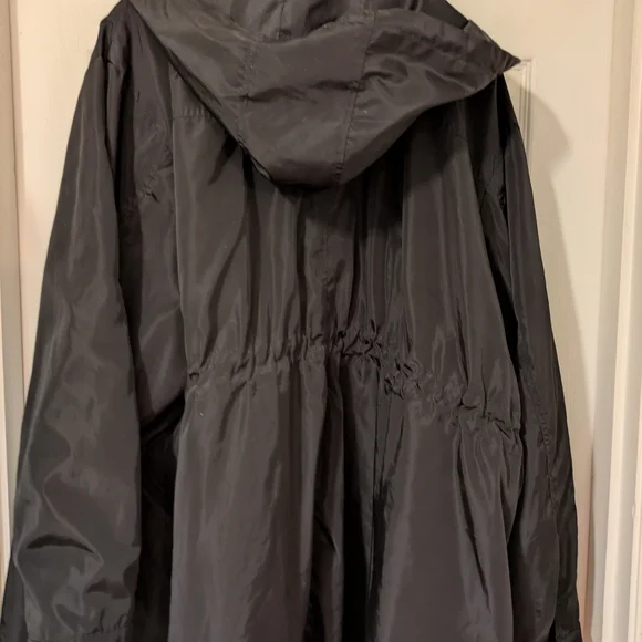 Catherines 3-in1 Parka Coat, 5x, Black/Magenta - Picture 3 of 6